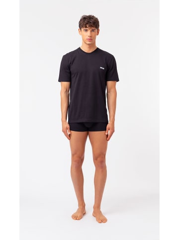 Fila 2er-Set: Shirts in Schwarz