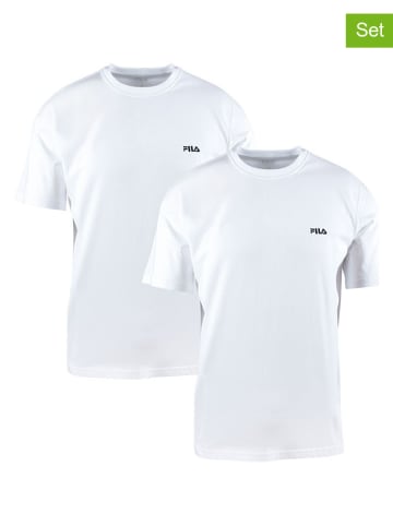 Fila 2er-Set: Shirts in Weiß