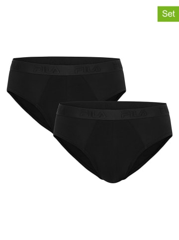 Fila 2er-Set Slips in Schwarz