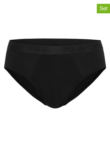 Fila 8er-Set Slips in Schwarz/ Dunkelblau