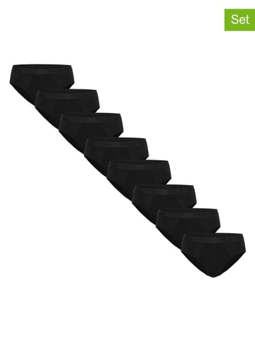 Fila 8er-Set Slips in Schwarz
