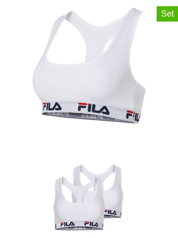 Fila 2er-Set Bustiers in Weiß