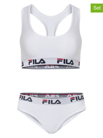 Fila 2tlg. Wäscheset in Weiß