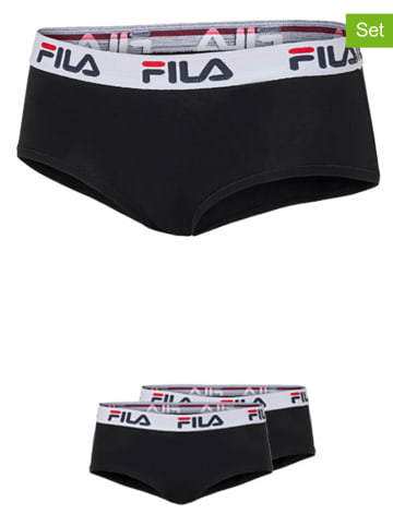 Fila 2er-Set Pantys in Schwarz/ Weiß