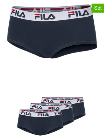 Fila Pełne figi (3 pary) w kolorze granatowo-białym