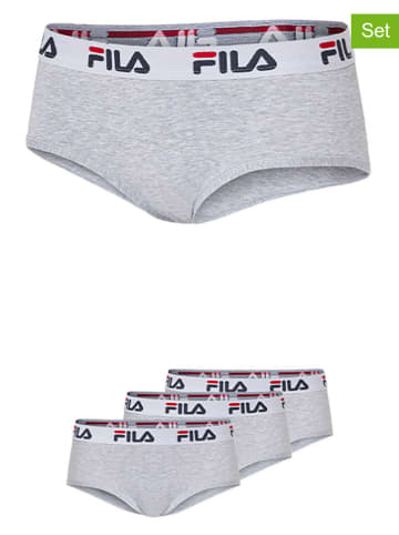 Fila Pełne figi (3 pary) w kolorze szaro-białym