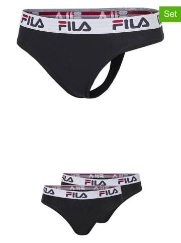 Fila 3er-Set Strings in Schwarz/ Weiß