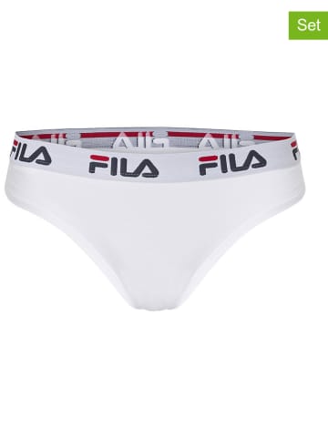 Fila 3er-Set Slips in Weiß