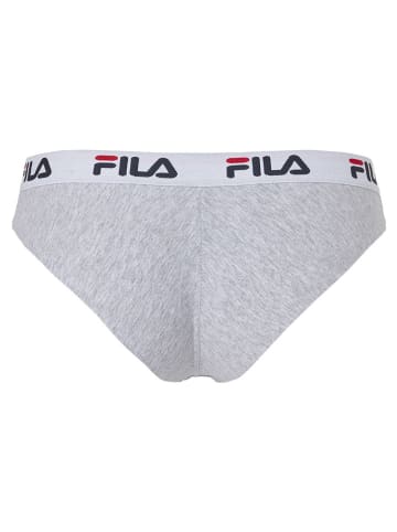 Fila 3er-Set Slips in Grau/ Weiß