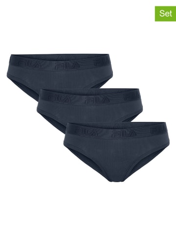 Fila 3er-Set: Slips in Dunkelblau