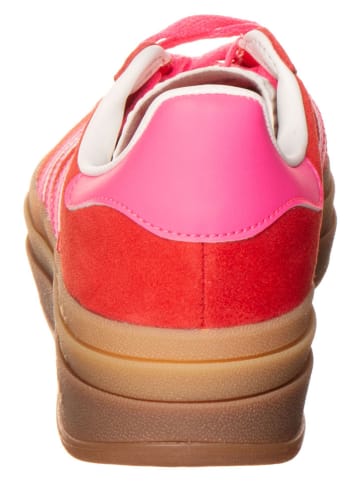 adidas Skórzane sneakersy "Gazelle Bold" w kolorze czerwonym