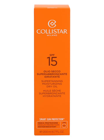 Collistar Sonnenschutzöl "Supertanning Moisturizing Dry Oil" - LSF 15, 200 ml