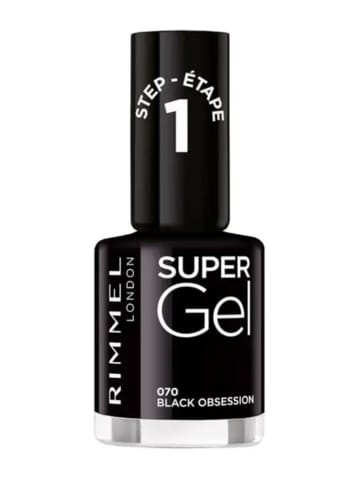 Rimmel Nagellack "Super Gel - 070 Black Obsession", 12 ml