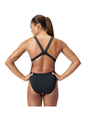 Speedo Badpak "Movement" zwart/zilverkleurig