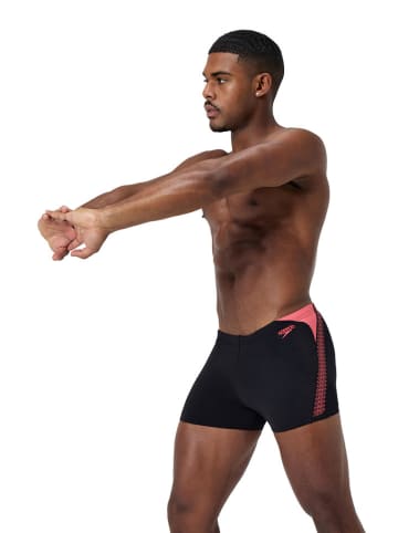 Speedo Badehose "End+ Hyperboom" in Schwarz/ Koralle