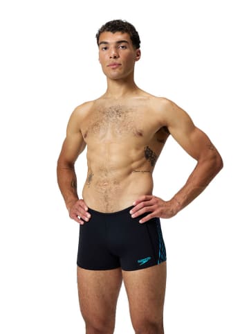 Speedo Zwemshorts "End+ Tech Panel" zwart/blauw