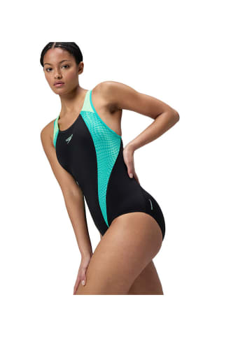 Speedo Badpak "End+ Placem" zwart/turquoise
