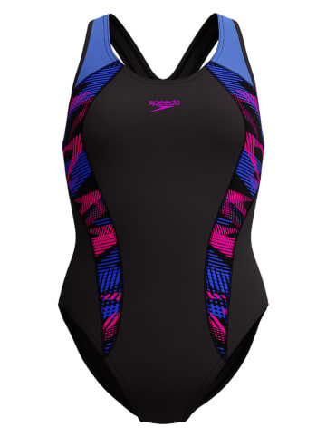 Speedo Badpak "Eco+ Plastisol" donkerblauw/meerkleurig