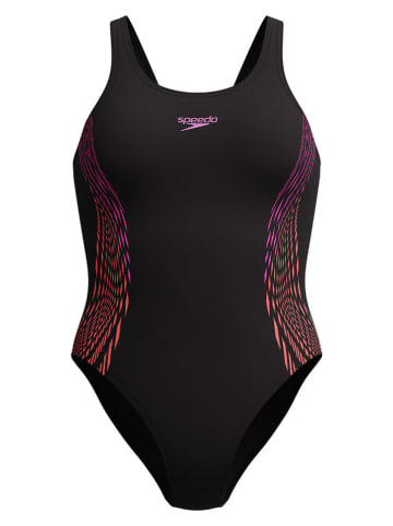 Speedo Badpak "Eco+ Placem" zwart/oranje/roze