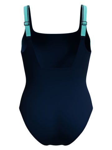 Speedo Shape-badpak "Eclipse" donkerblauw/turquoise