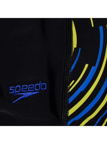 Speedo Kąpielówki "Eco Plastisol" w kolorze czarno-żółto-niebieskim