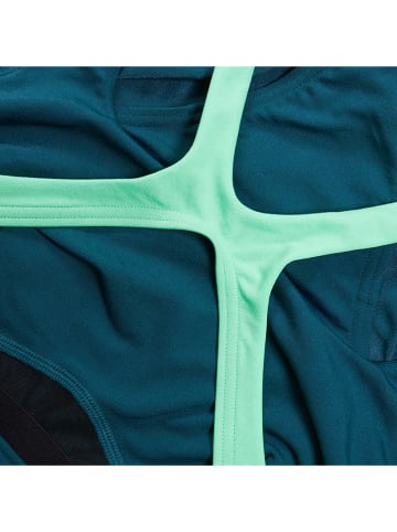 Speedo Badeanzug "Eco+ Flex" in Blau/ Grün