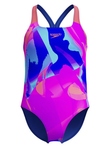 Speedo Badpak "Powerback" blauw/roze