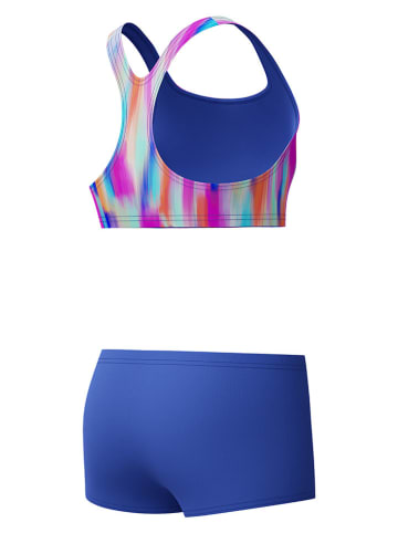 Speedo 2-częściowe bikini w kolorze niebieskim ze wzorem