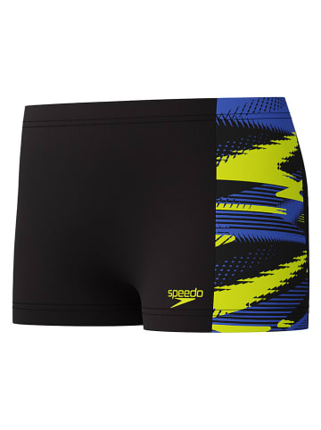 Speedo Zwemshorts "H-Boom" zwart/blauw/geel