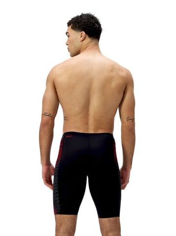 Speedo Badeshorts "Jammer S End+ in Schwarz/ Rot