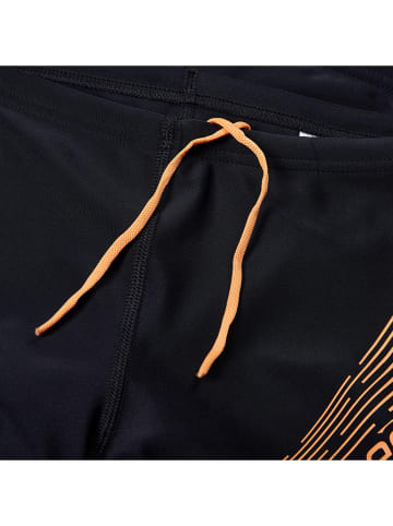 Speedo Kąpielówki "Eco Medley" w kolorze czarno-pomarańczowym