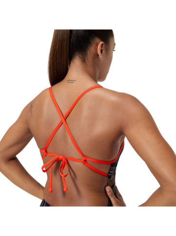 Speedo Strój kąpielowy "Eco+" w kolorze fioletowo-pomarańczowo-czarnym