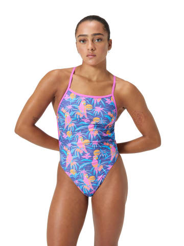 Speedo Badpak ''Eco+'' lichtroze/blauw