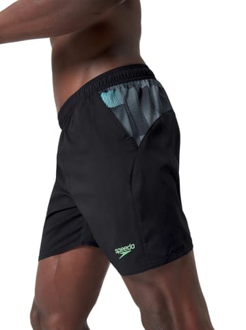 Speedo Zwemshorts "Eco Xpress" zwart/lichtblauw