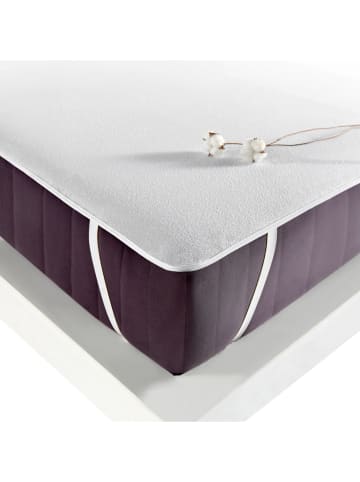 Colourful Cotton Matrasbeschermer wit