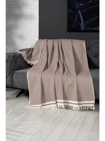 Mijolnir Plaid "Alinda" in Braun/ Creme