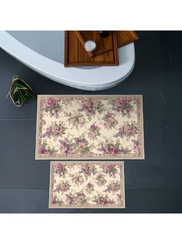 Mijolnir 2-delige set: badmatten beige