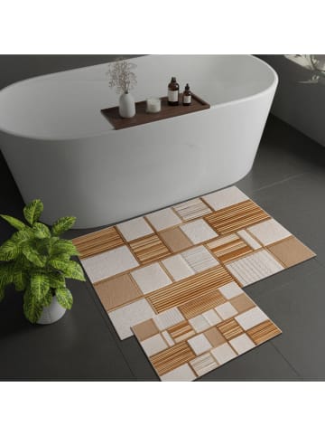 Mijolnir Dywaniki łazienkowe (2 szt.) w kolorze jasnobrązowym