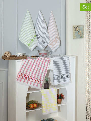 Mijolnir 6-delige set: theedoeken meerkleurig