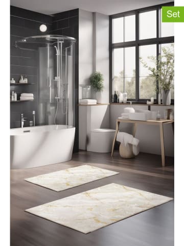 Mijolnir 2er-Set: Badvorleger in Creme