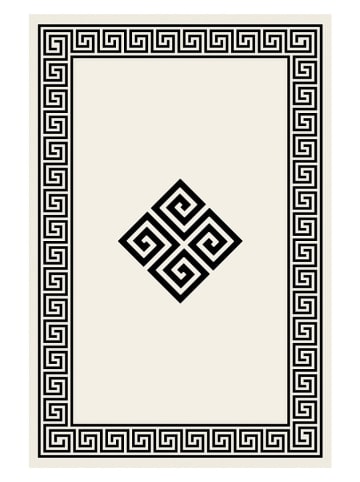 Mijolnir 2er-Set: Badvorleger in Creme/ Schwarz