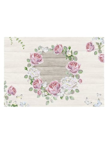 Mijolnir 2er-Set: Badvorleger in Creme/ Rosa