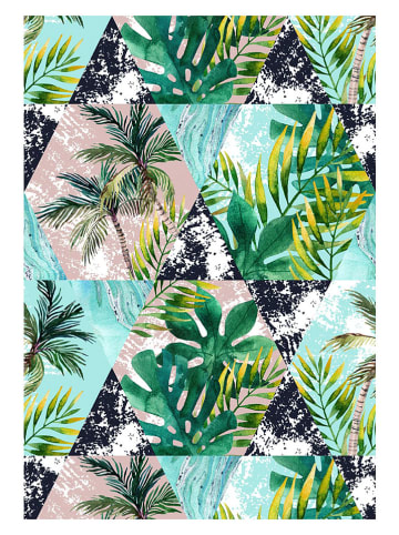 Mijolnir 2er-Set: Badvorleger in Grün/ Türkis