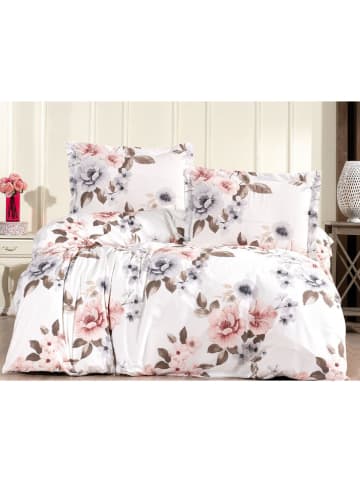 Mijolnir Renforcé beddengoedset ''Flower'' wit/meerkleurig