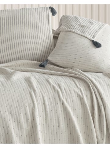 Mijolnir 3tlg. Tagesdecken-Set "Hermes" in Creme/ Anthrazit