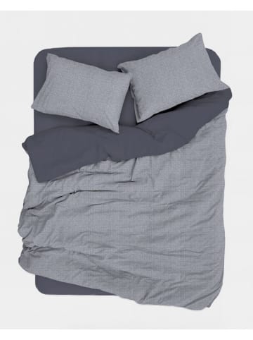 Mijolnir Komplet pościeli renforcé "Leron Kombin" w kolorze szarym