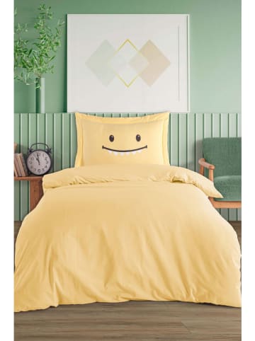 Mijolnir 3-delige bedspreiset "Lububu" geel