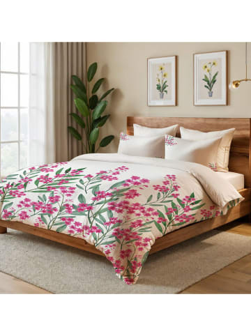 Mijolnir Komplet pościeli w kolorze różowo-zielono-białym