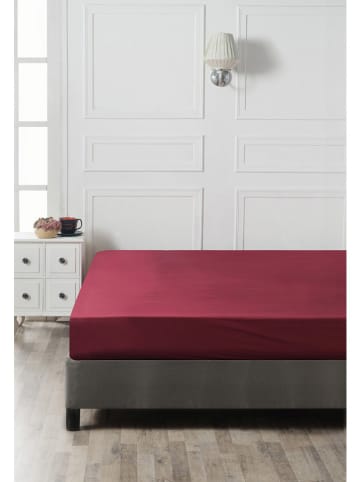 Elizabed Renforcé hoeslaken rood