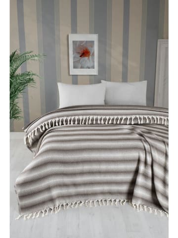 Mijolnir Bedsprei "Milo" crème/bruin